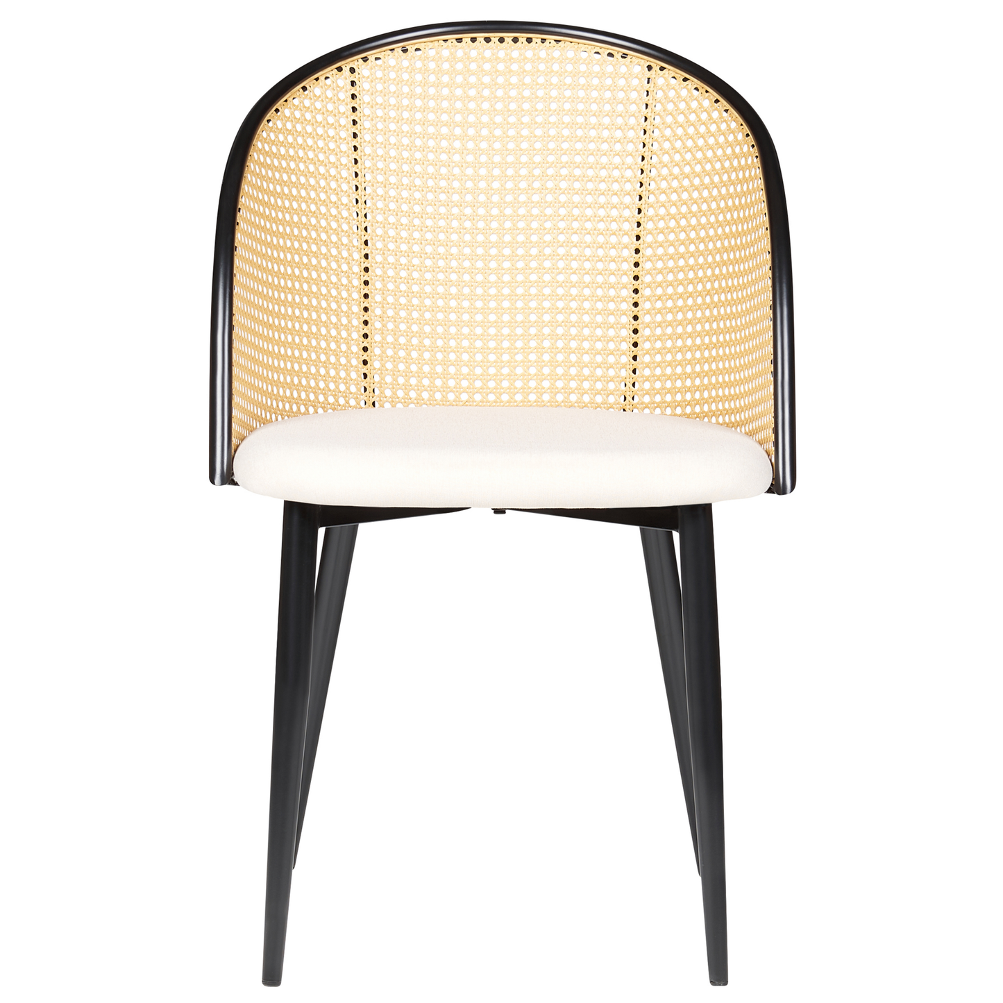 Esszimmerstuhl 2er Set CORNELL Metall Schwarz