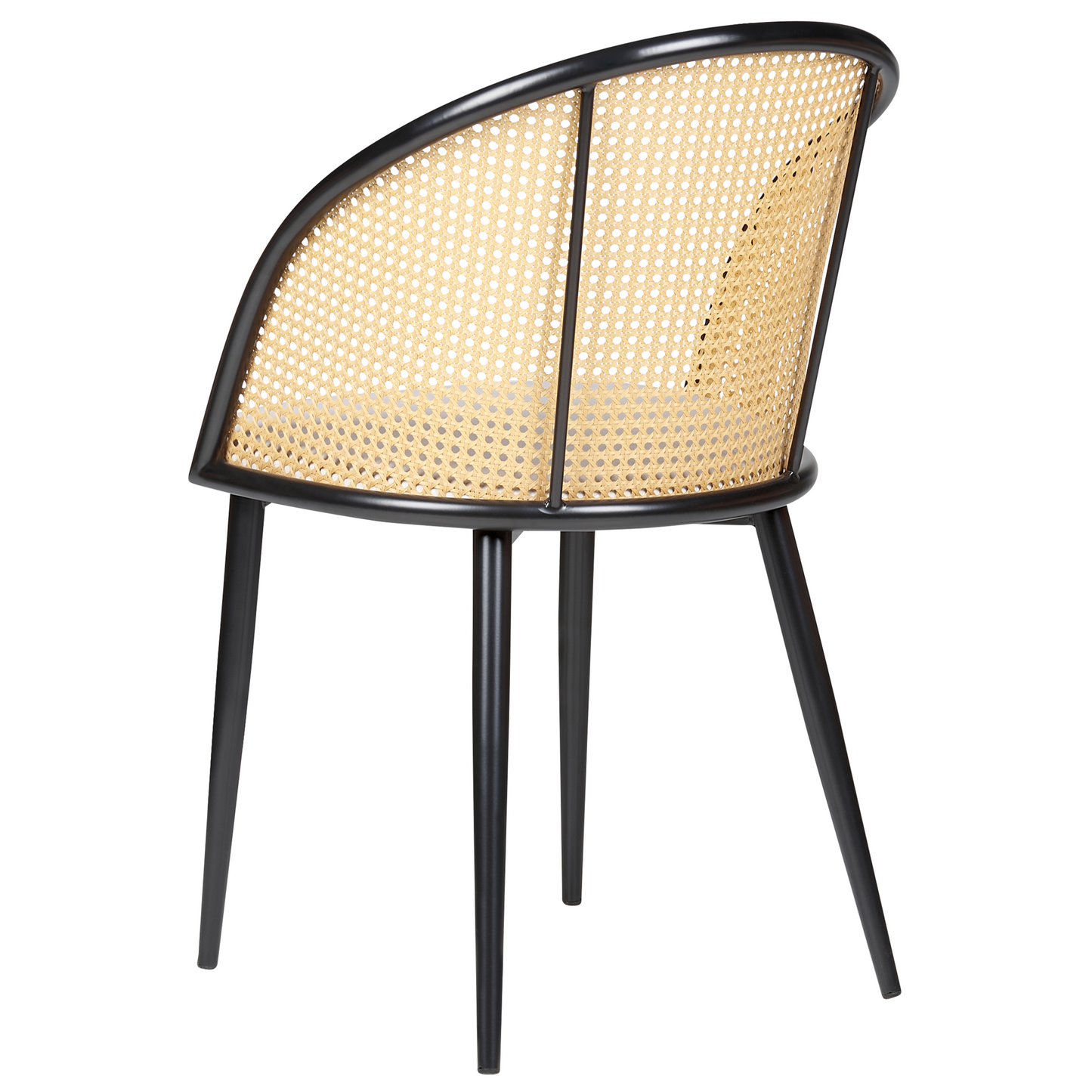 Esszimmerstuhl 2er Set CORNELL Metall Schwarz