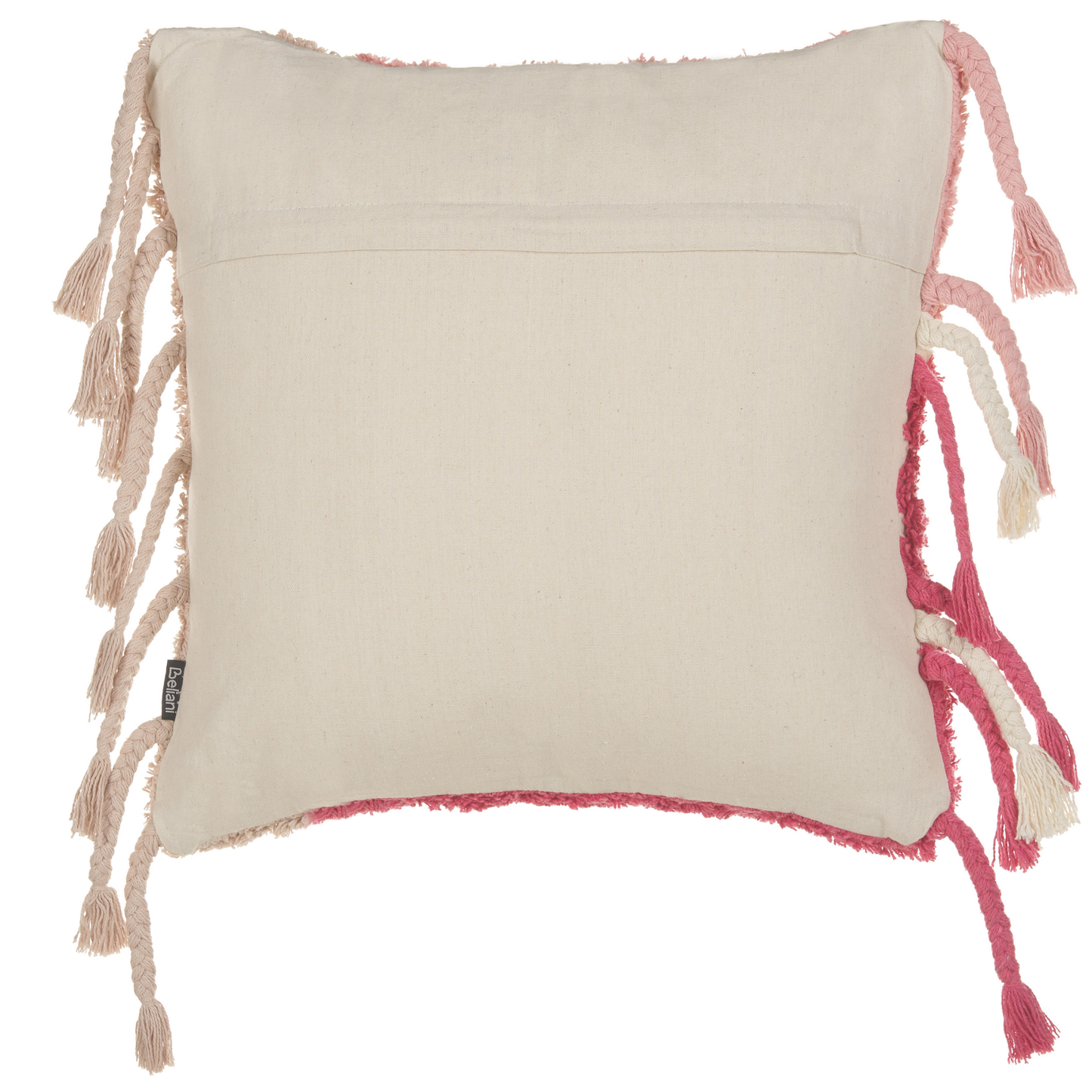 Dekokissen 2er Set BISTORTA Baumwolle 45 x 45 cm Rosa Geometrisches Muster