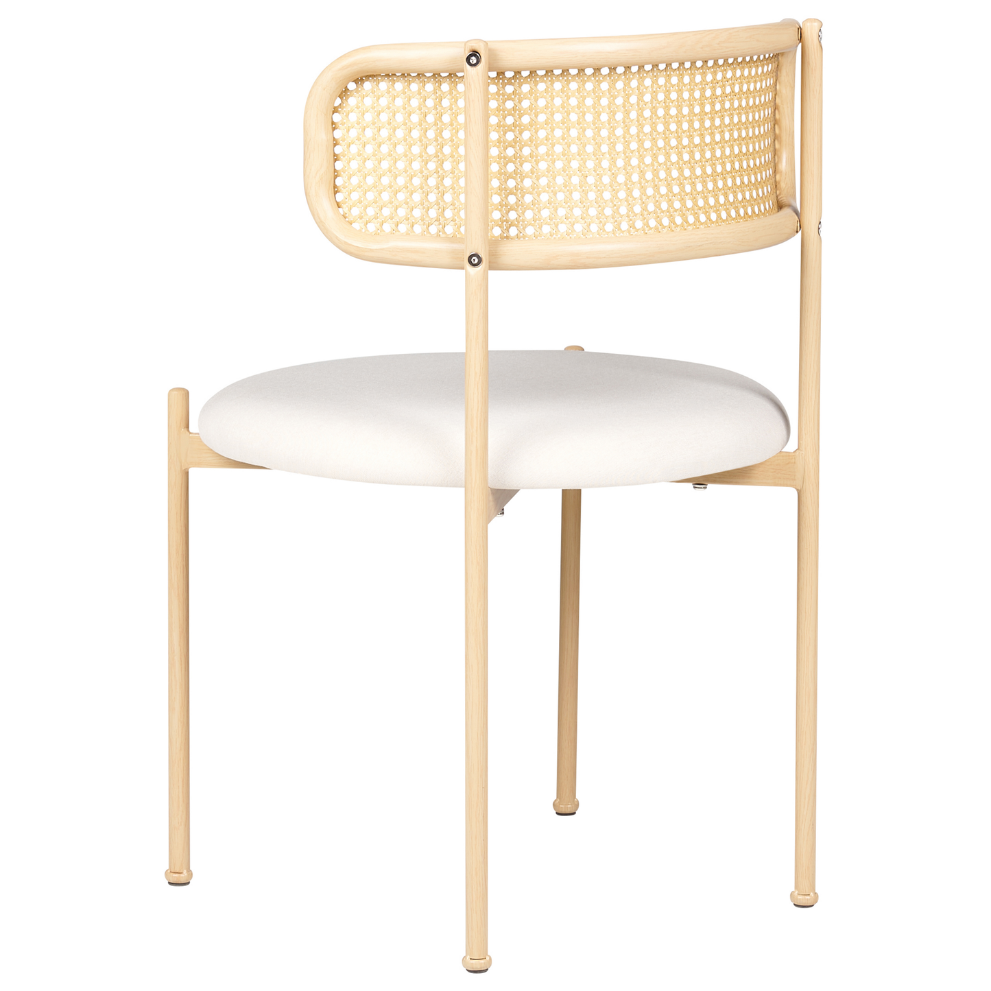 Esszimmerstuhl 2er Set ANDOVER Metall Hellbraun