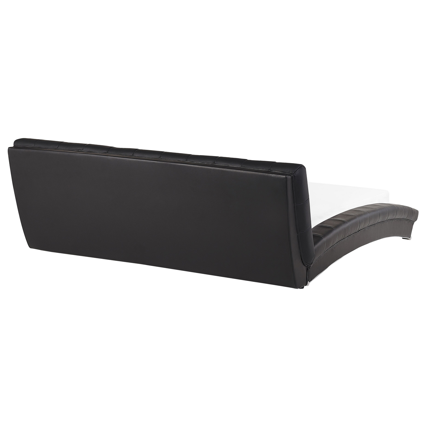 Wasserbett schwarz Leder 180 x 200 cm LILLE