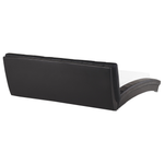 Wasserbett schwarz Leder 180 x 200 cm LILLE