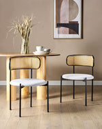 Esszimmerstuhl 2er Set ANDOVER Metall Schwarz