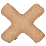 Dekokissen 2er Set HESPERIS Bouclé Hellbraun Ohne Muster