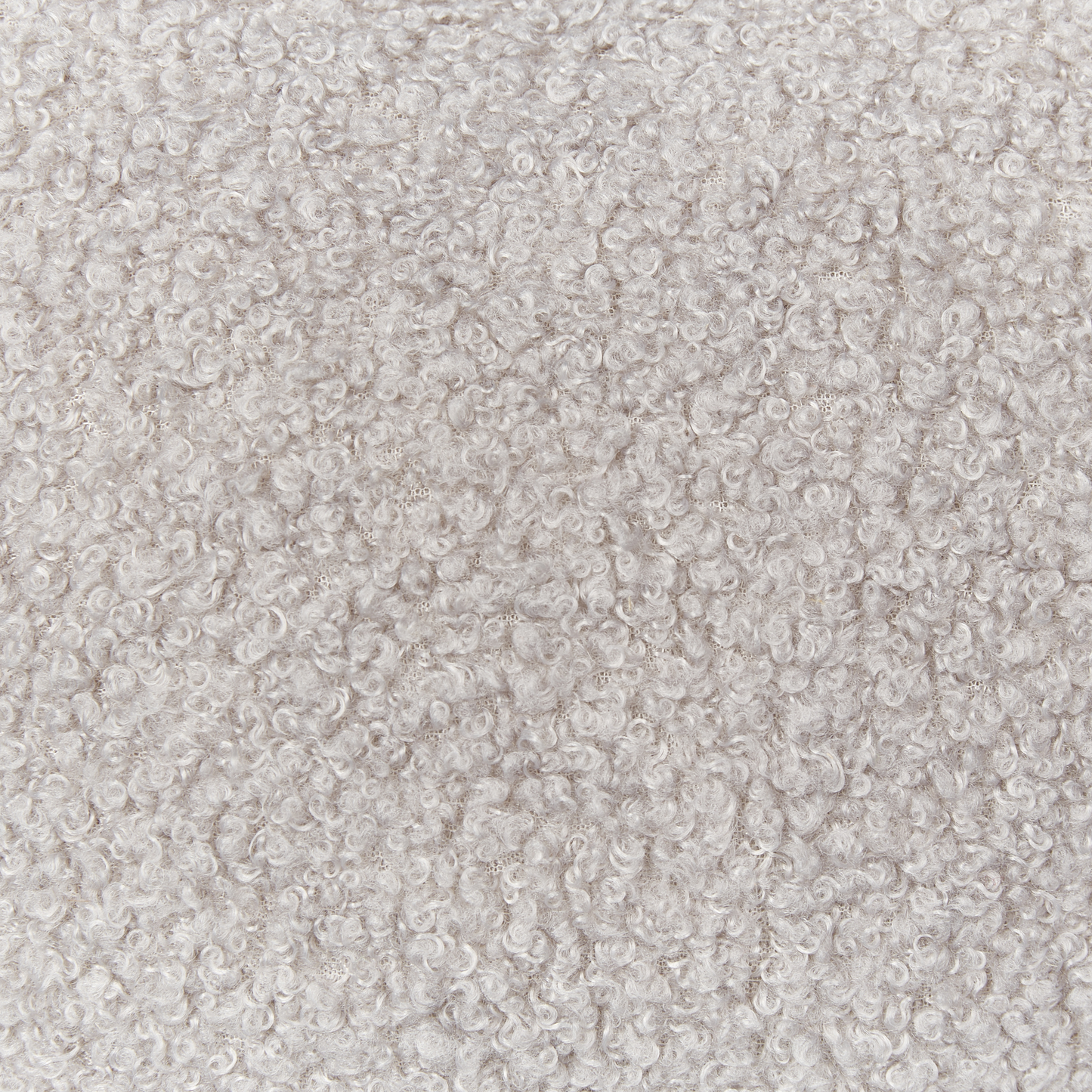 Dekokissen 2er Set HESPERIS Bouclé Hellgrau Ohne Muster