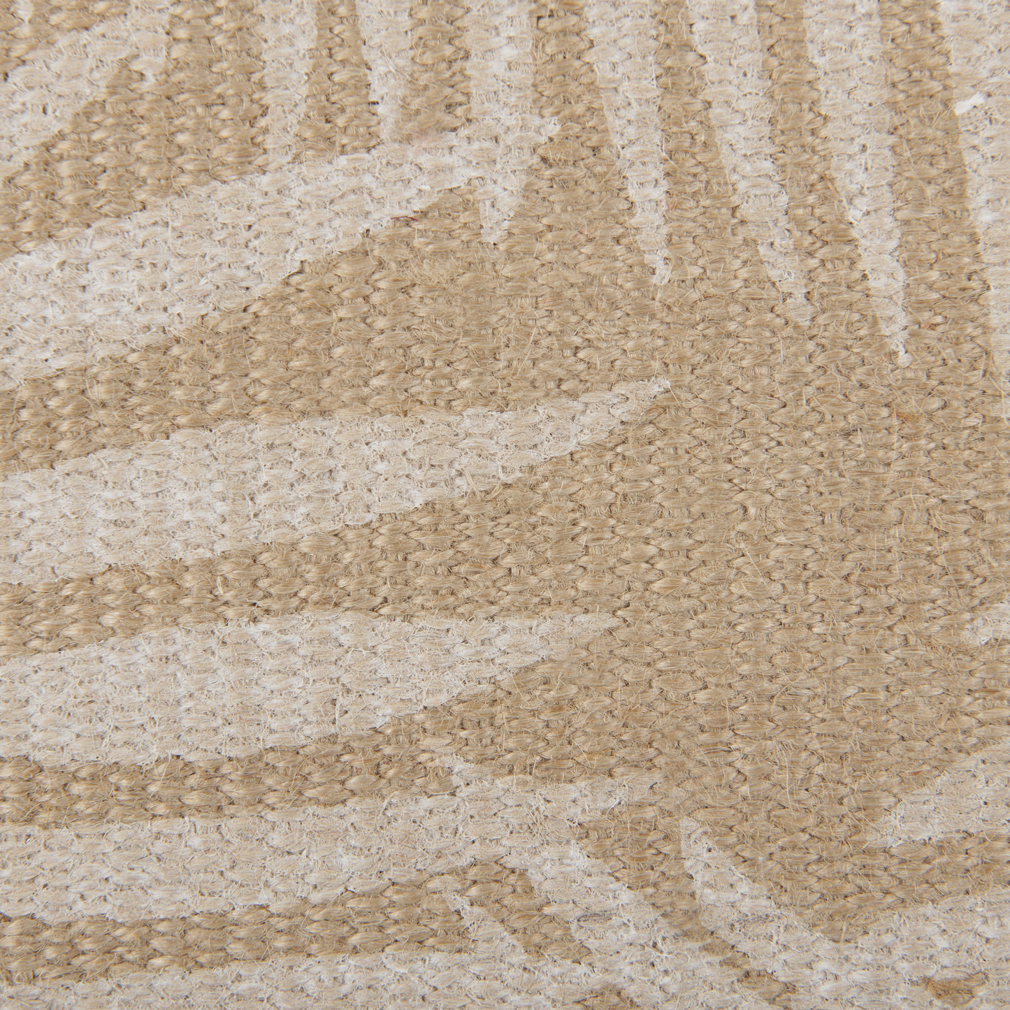 Dekokissen RUBUS Jute 45 x 45 cm Beige Pflanzenmuster