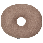 Dekokissen 2er Set HESPERIS Bouclé Braun Ohne Muster