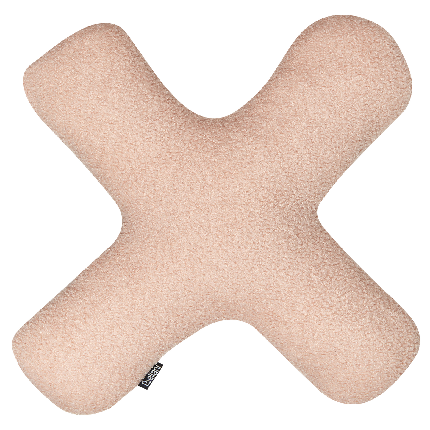 Dekokissen 2er Set HESPERIS Bouclé Pastellrosa Ohne Muster