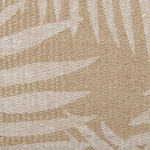 Dekokissen 2er Set RUBUS Jute 45 x 45 cm Beige Pflanzenmuster