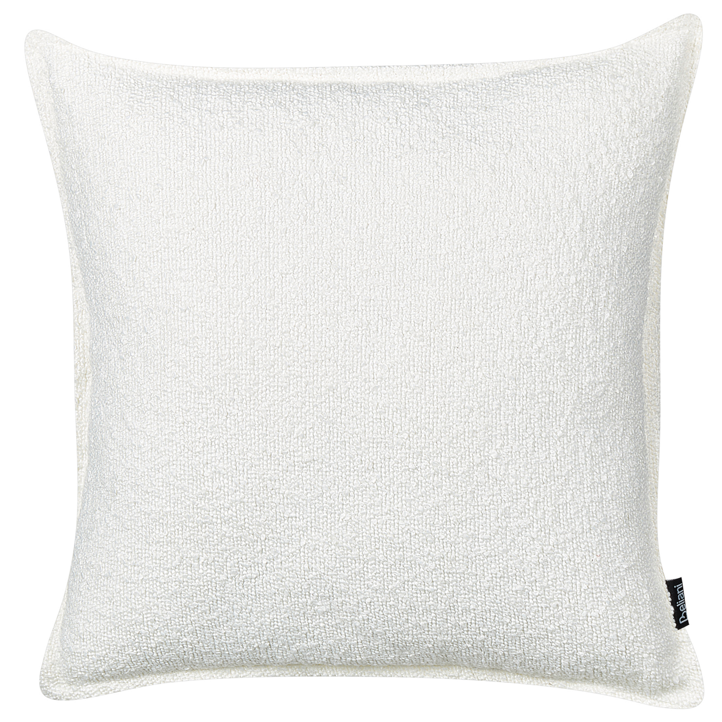 Dekokissen 2er Set SENECIA Bouclé 45 x 45 cm Cremeweiss Ohne Muster