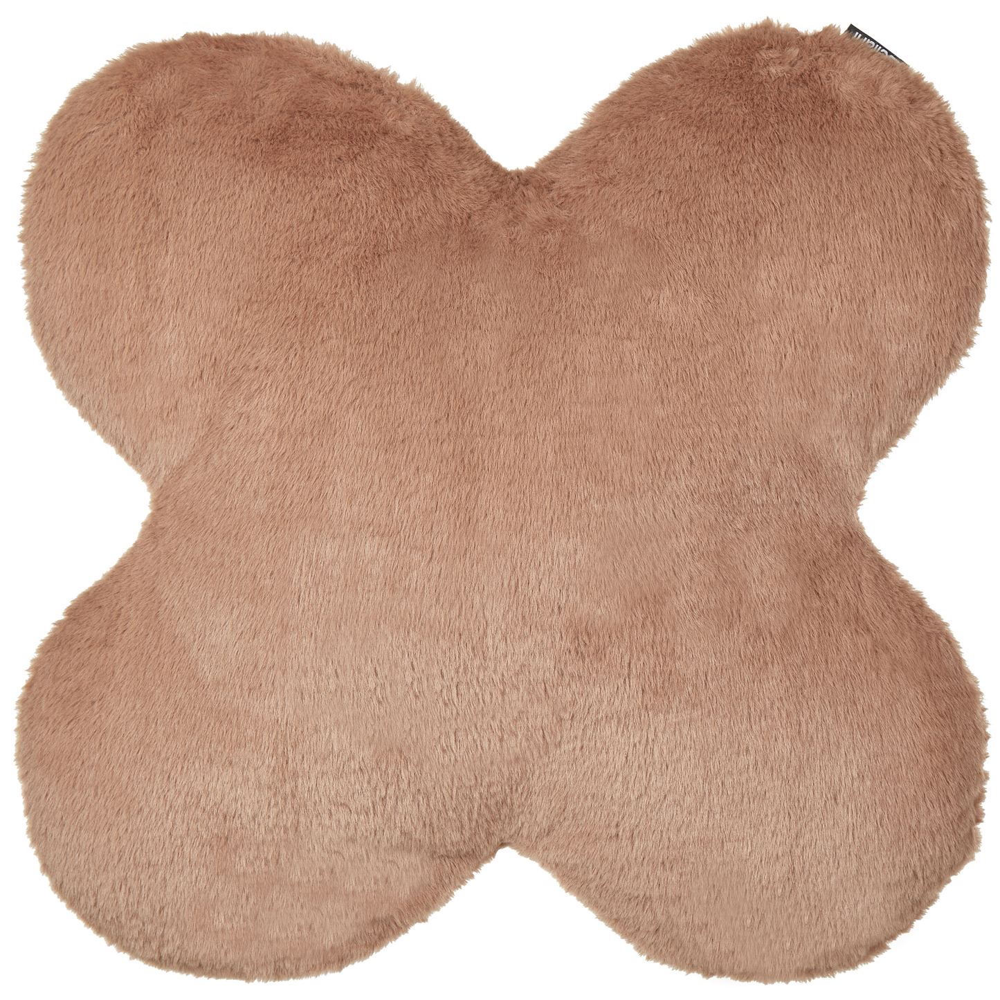 Dekokissen 2er Set ACHILLEA Webpelz 54 x 54 cm Beige Ohne Muster