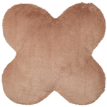 Dekokissen 2er Set ACHILLEA Webpelz 54 x 54 cm Beige Ohne Muster