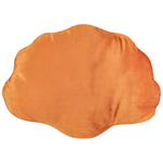 Dekokissen 2er Set CONSOLIDA Samtstoff 47 x 35 cm Orange Ohne Muster