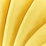 Dekokissen CONSOLIDA Samtstoff 47 x 35 cm Gelb Ohne Muster