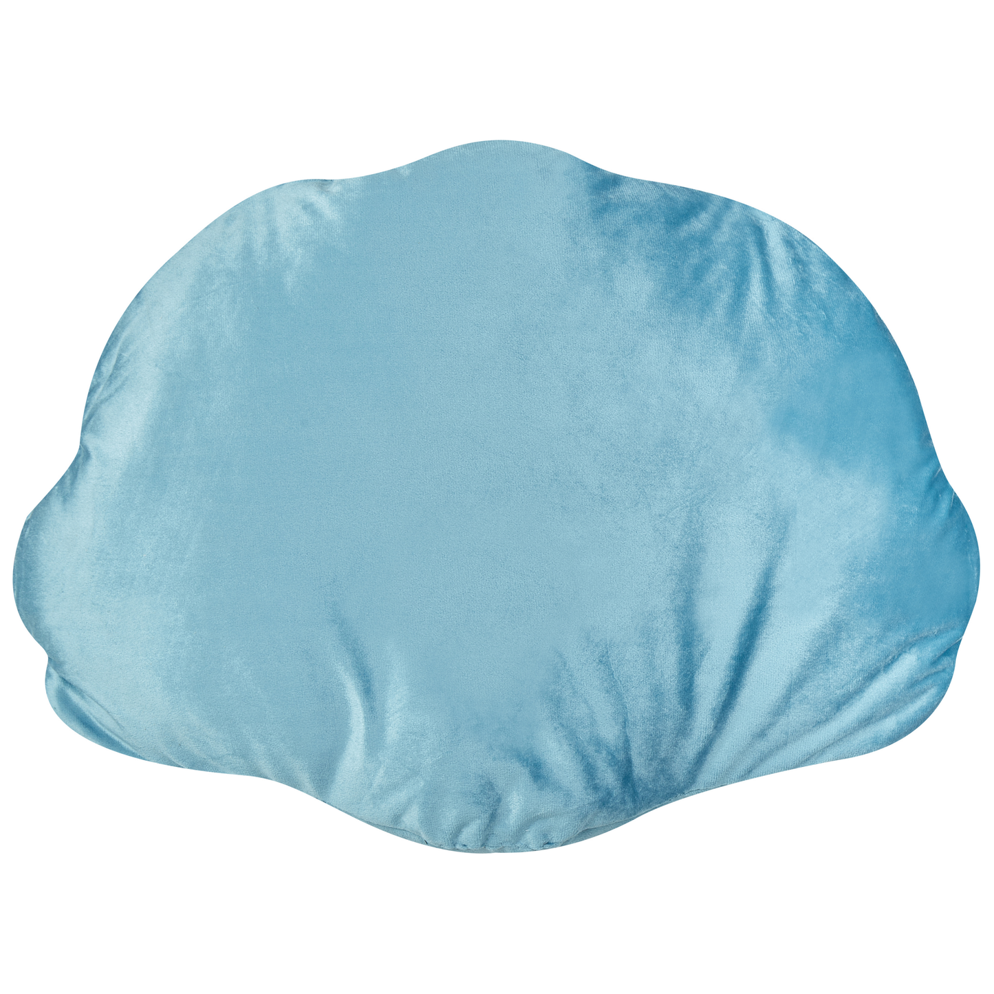 Dekokissen 2er Set CONSOLIDA Samtstoff 47 x 35 cm Hellblau Ohne Muster