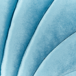 Dekokissen 2er Set CONSOLIDA Samtstoff 47 x 35 cm Hellblau Ohne Muster