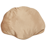 Dekokissen CONSOLIDA Samtstoff 47 x 35 cm Sandbeige Ohne Muster