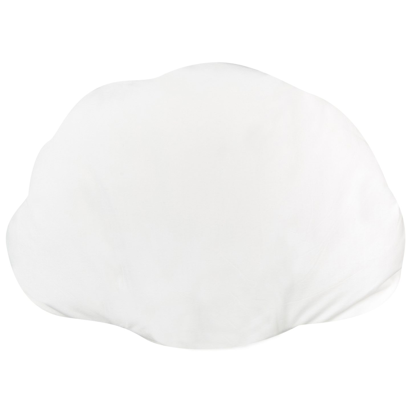 Dekokissen CONSOLIDA Samtstoff 47 x 35 cm Cremeweiss Ohne Muster