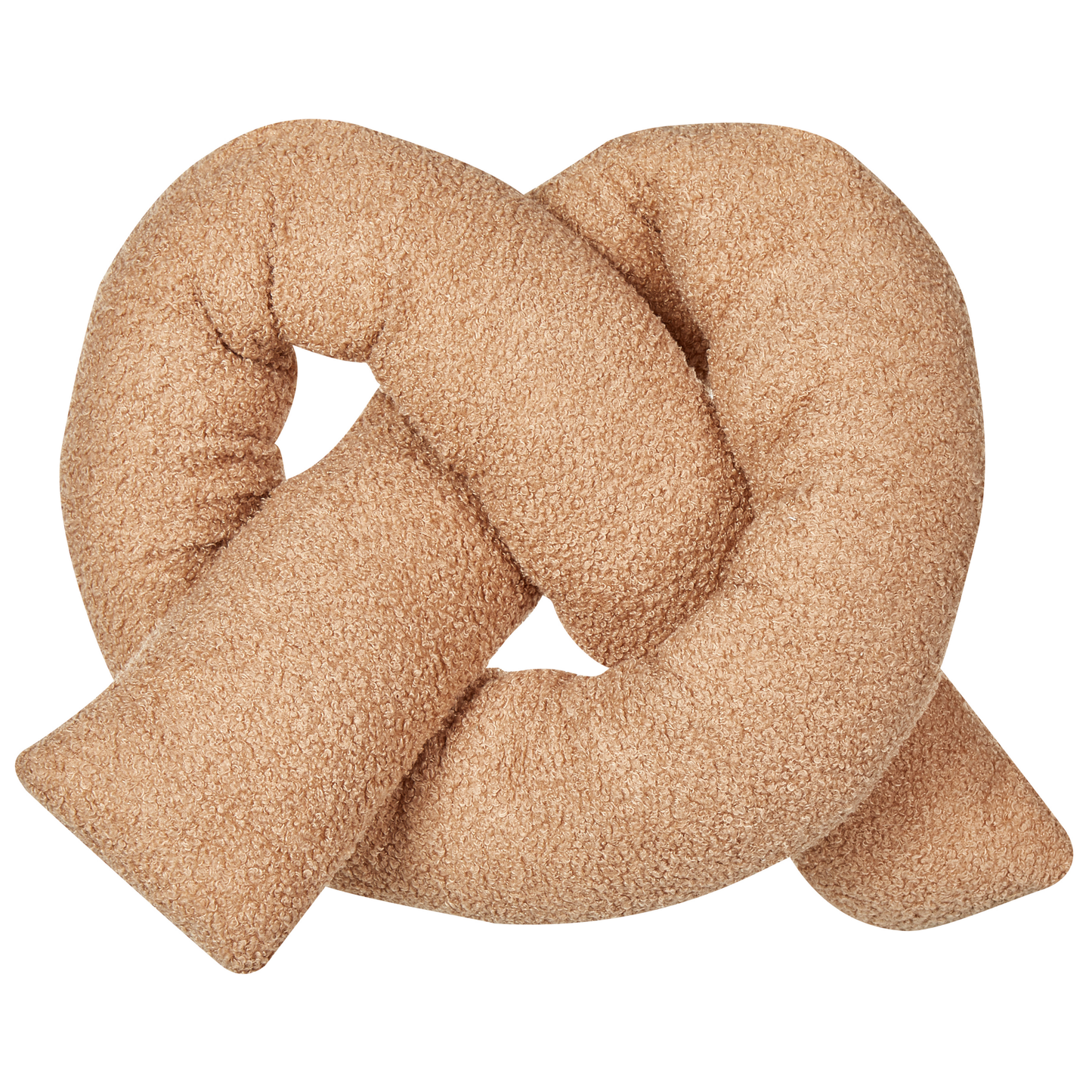 Dekokissen 2er Set GLADIOLUS Bouclé 172 x 14 cm Hellbraun Ohne Muster