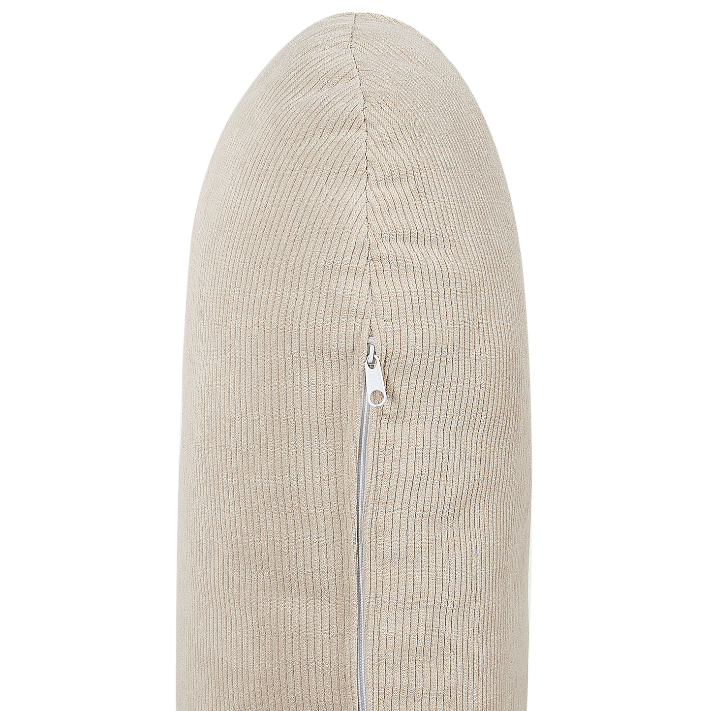 3-Sitzer Ecksofa Cord hellbeige rechtsseitig SIMOS