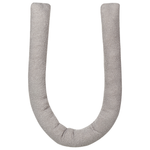 Dekokissen GLADIOLUS Bouclé 172 x 14 cm Grau Ohne Muster