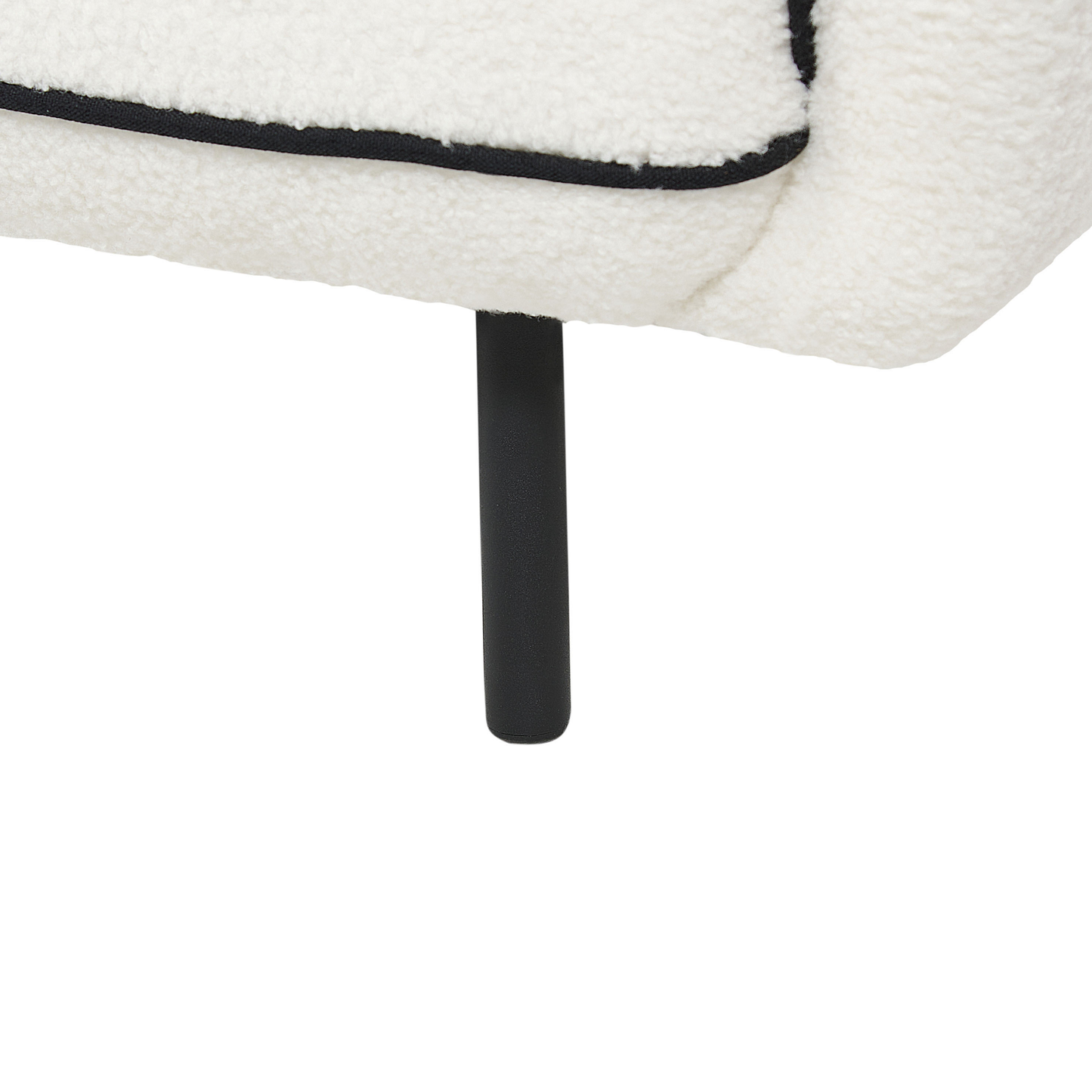 3-Sitzer Sofa Bouclé weiss / schwarz TONSBERG