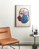 Canvas BINETTO Frauenmotiv 63 x 99 cm Bunt