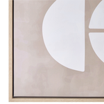 Canvas RACALE Abstraktes Muster 63 x 93 cm Beige