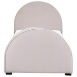 Polsterbett Samtstoff pastellrosa Lattenrost 90 x 200 cm NOZAY