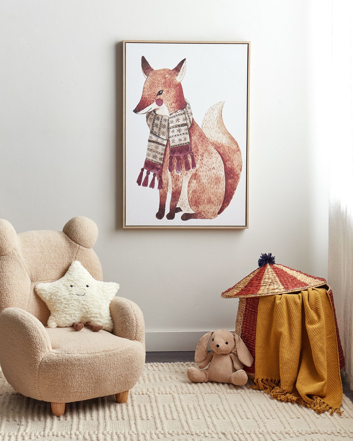 Canvas MUCCIA Tiermotiv 63 x 99 cm Braun