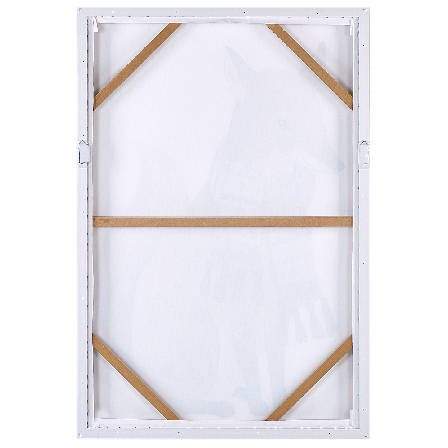 Canvas MUCCIA Tiermotiv 63 x 99 cm Braun