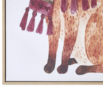 Canvas MUCCIA Tiermotiv 63 x 99 cm Braun