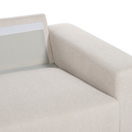 3-Sitzer Ecksofa beige rechtsseitig NORA