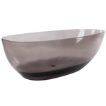 Badewanne freistehend schwarz oval 169 x 78 cm BLANCARENA
