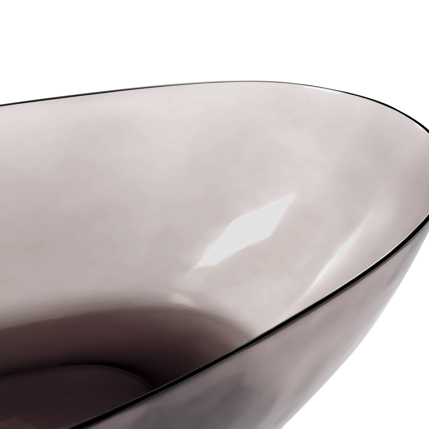 Badewanne freistehend schwarz oval 169 x 78 cm BLANCARENA