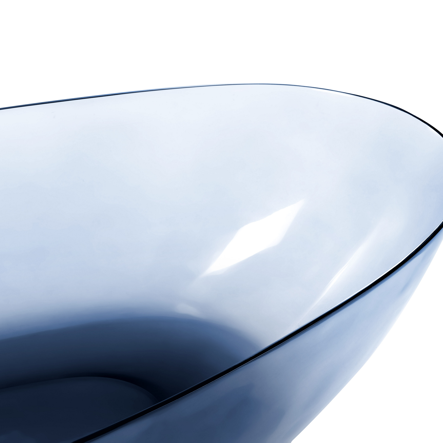 Badewanne freistehend hellblau oval 169 x 78 cm BLANCARENA