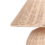 Tischleuchte CINDER Rattan Naturfarben