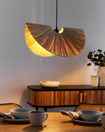 Hängelampe HERRON Papier Naturfarben