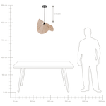 Hängelampe HERRON Papier Naturfarben