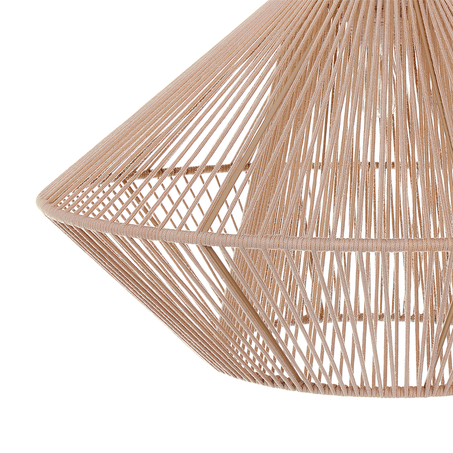 Hängelampe PALMETTO Baumwolle Beige