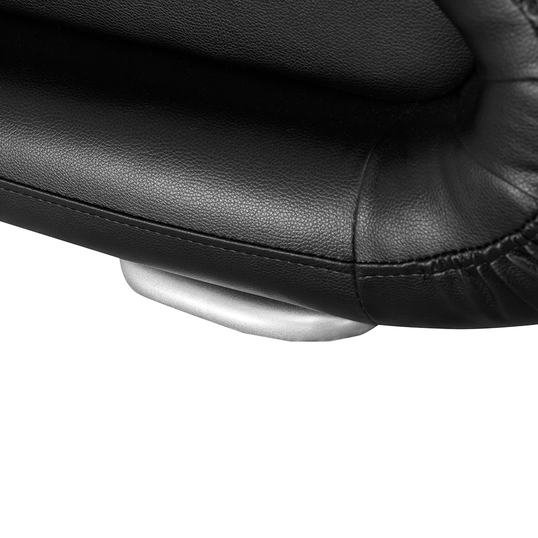 Wasserbett Leder schwarz 180 x 200 cm AVIGNON