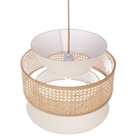 Hängelampe LUYANO Rattan Beige