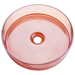Aufsatzwaschbecken hellrot rund ⌀ 36 cm TOLOSA