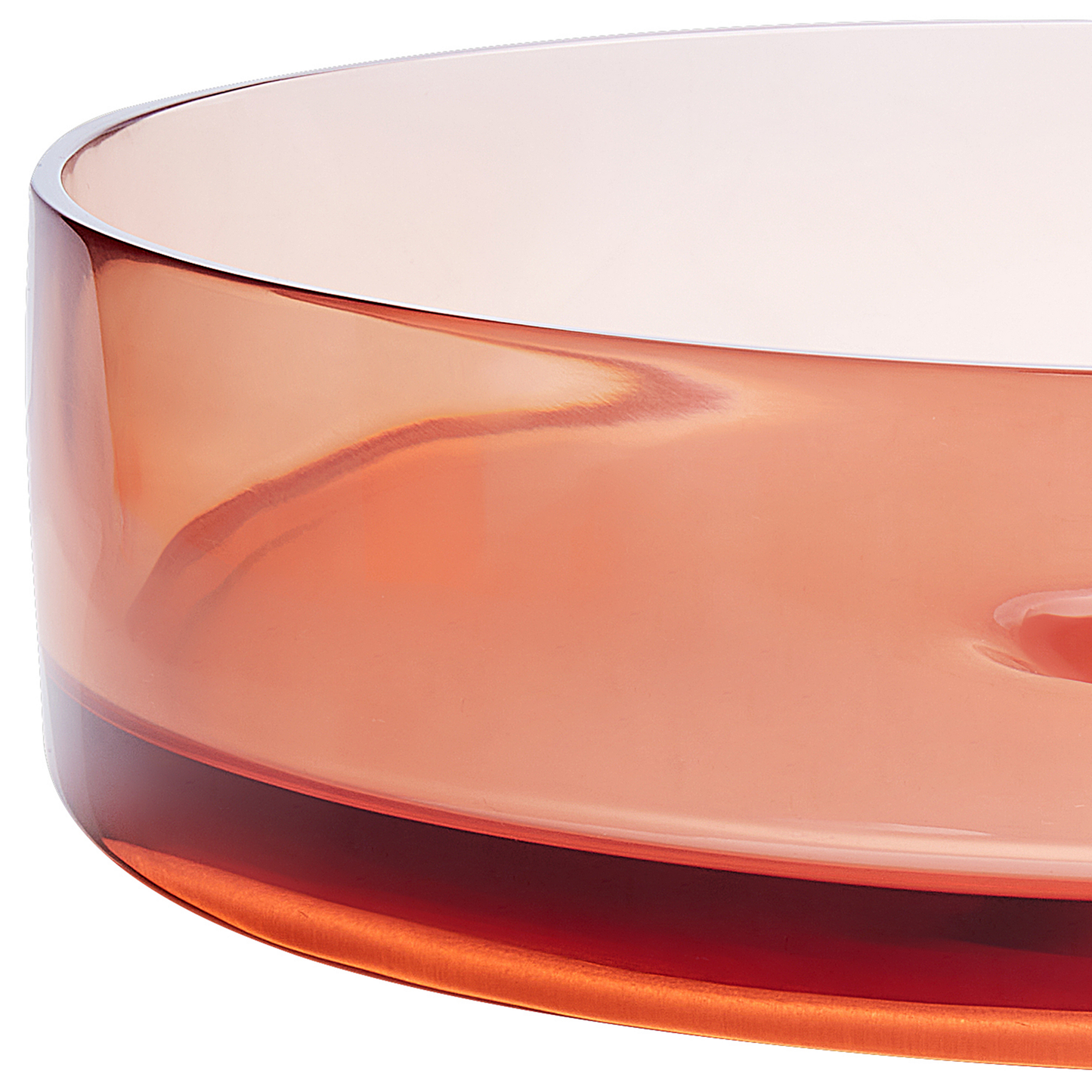 Aufsatzwaschbecken hellrot rund ⌀ 36 cm TOLOSA