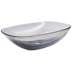 Aufsatzwaschbecken schwarz oval 54 x 36 cm MOENGO