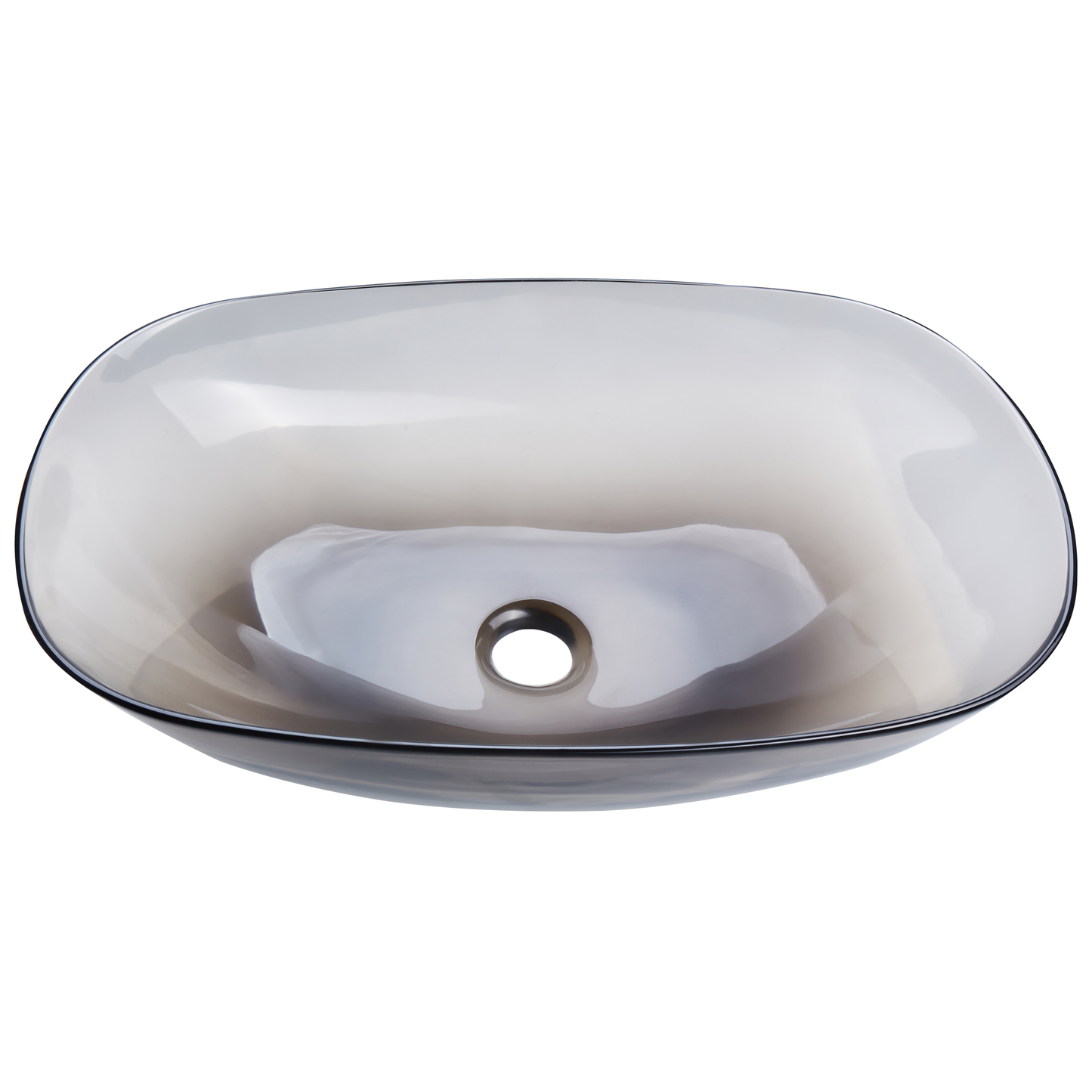 Aufsatzwaschbecken schwarz oval 54 x 36 cm MOENGO