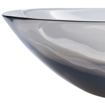 Aufsatzwaschbecken schwarz oval 54 x 36 cm MOENGO