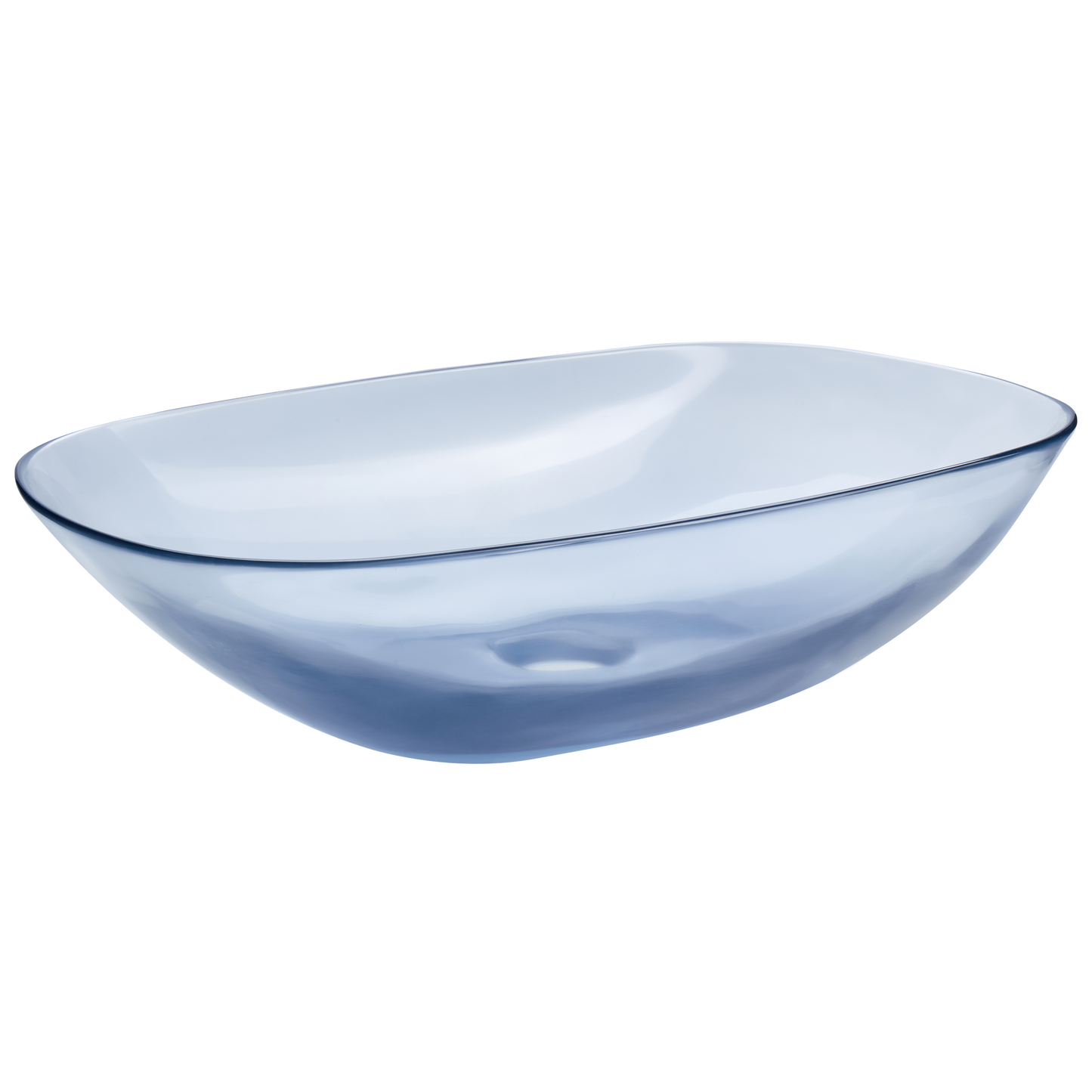 Aufsatzwaschbecken blau oval 54 x 36 cm MOENGO