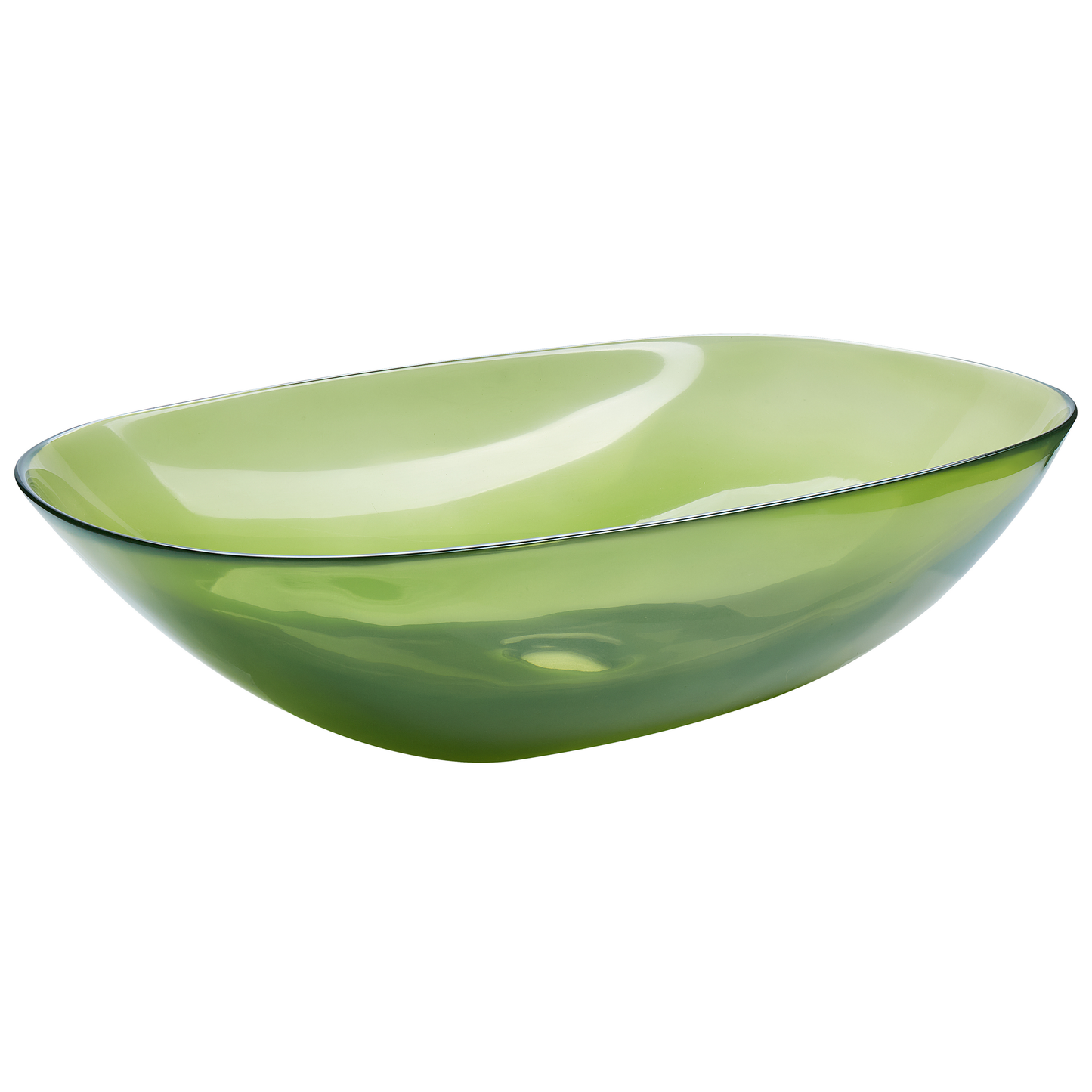 Aufsatzwaschbecken grün oval 54 x 36 cm MOENGO