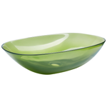 Aufsatzwaschbecken grün oval 54 x 36 cm MOENGO
